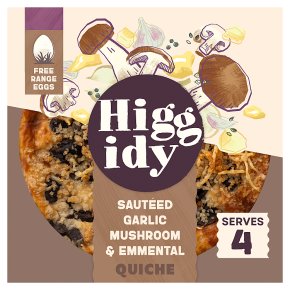 Higgidy Garlic Mushroom & Emmental Quiche