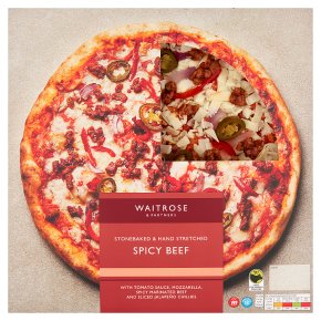 Waitrose Spicy Beef Stonebaked Pizza