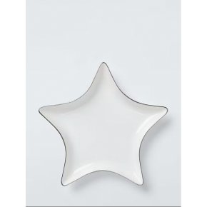 Silver Rim Star Dish