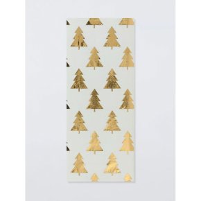 Cream and Gold Tree Tissue