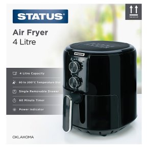 STATUS Airfryer, Black, 4 Ltr