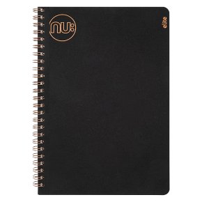 Nu: Kraft A5 Wiro Kraft Notebook - Black