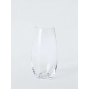 John Lewis Bullet Glass Vase, H27cm, Clear