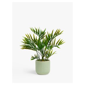 John Lewis Artificial Bamboo Plant in Ceramic Pot, Green