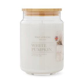 Wax Lyrical Candle, Large Jar, White Pumpkin
