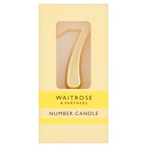 Waitrose 7 Number Candle