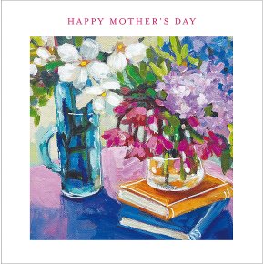 Vases Of Flowers Mother's Day Card