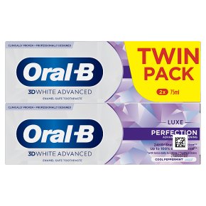 Oral-B 3D White Luxe Perfection Toothpaste Twin Pack