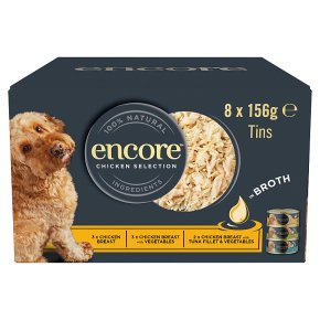 Encore Chicken Broth Selection Dog Tins