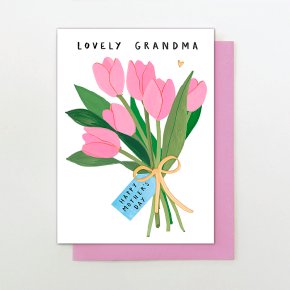 Lovely Grandma Tulips Mother's Day Card