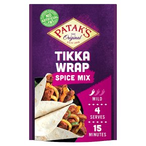 Patak's Tikka Wrap Indian Seasoning Mild Spice Mix
