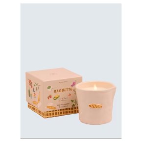 Paddywax Bistro French Baguette Embossed Ceramic Candle, Rosemary & Thyme, 226g