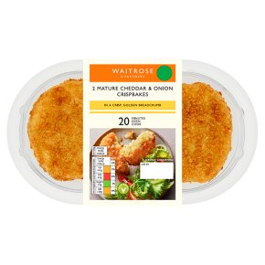 Waitrose 2 Mature Cheddar & Onion Crispbakes