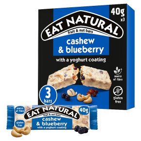Eat Natural Cashew & Blueberry Yoghurt Coating 3 Bars