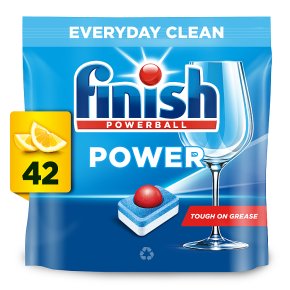 Finish Power Dishwasher Tablets Lemon 42W