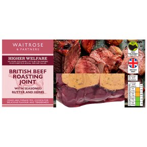 Waitrose Beef Roasting Joint with Butter and Herbs