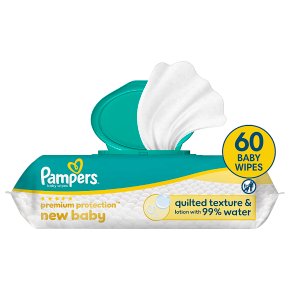 Pampers New Baby Wipes 60pk