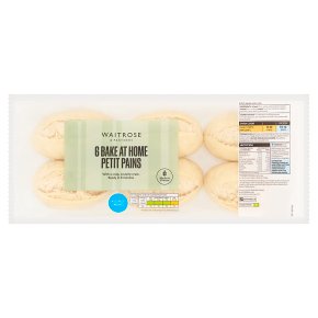 Waitrose 6 Bake at Home Petit Pains
