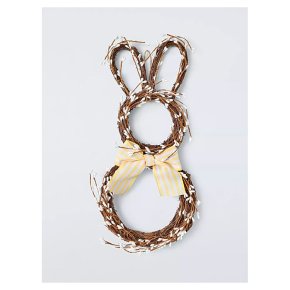 Bunny Shaped Wreath 50cm