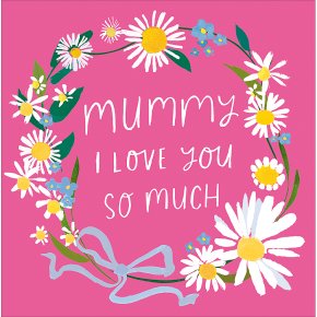 Daisy Chain Necklace Mother's Day Card