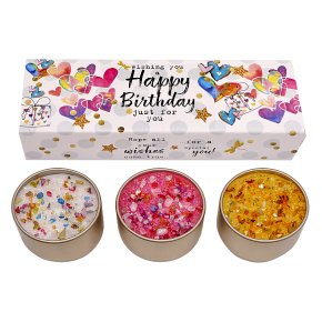 Best Kept Secrets 3 Lite Candle Tin, Happy Birthday