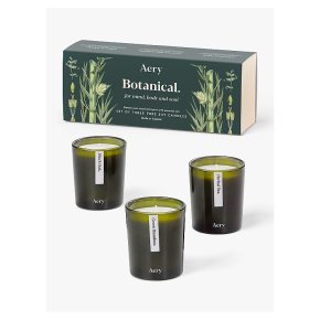Aery Botanical Scented Candles Gift Set, Set of 3