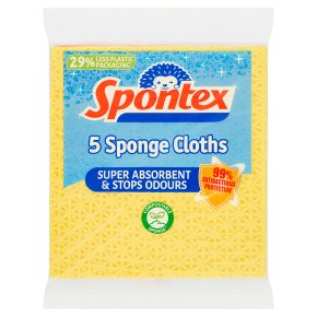 Spontex Sponge Cloths 5s