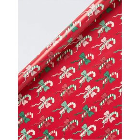 Candy Cane Bows in Red Rollwrap 4m
