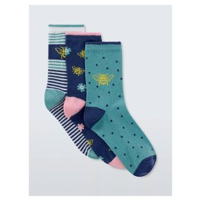 BLUE BEE ANKLE HIGH SOCKS 3 PK