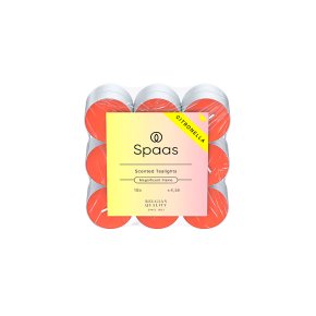 Spaas Citronella Scented Tealights, Vivid Red
