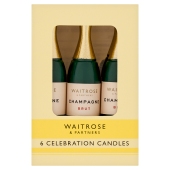 Waitrose 6 Celebration Candles