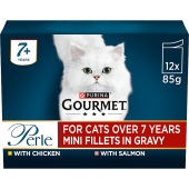 Gourmet Perle Senior 7+ Mini Fillets in Gravy Wet Cat Food