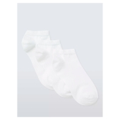 WHITE TRAINER SOCKS 3 PK