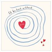 Heart Inside A Maze Valentine's Day Card