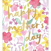 Floral Pattern And Text Mother's Day Card