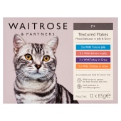 Waitrose 7+ Textured Flakes Selection in Jelly & Gravy