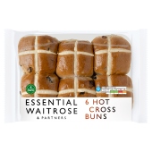 Waitrose Essential Hot Cross Buns