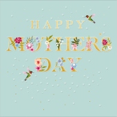 Floral Lettering Mother's Day Card