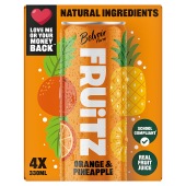 FRUiTZ Orange & Pineapple 4x330ml