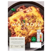 Waitrose Frozen Vegetable Lasagne
