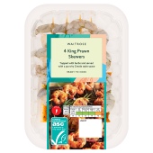 Waitrose BBQ 4 King Prawn Skewers