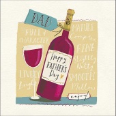Red Wine Father's Day Card