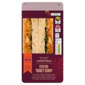 Waitrose Christmas Festive Turkey Curry Sandwich