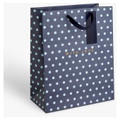 Blue Spot With Love Medium Gift Bag