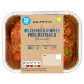 Waitrose Mozzarella Stuffed Pork Meatballs