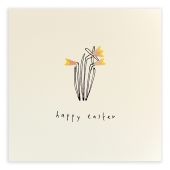 Easter Daffodils, Happy Easter Card