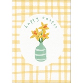Daffodils In A Vase, Happy Easter Card