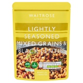 Waitrose Lightly Seasoned Mixed Grains & Black Lentills