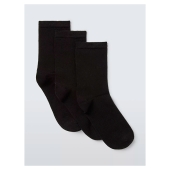 Black Ankle High Socks 3pk