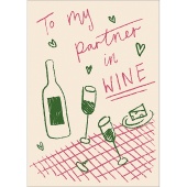Partner in Wine Valentine's Day Card